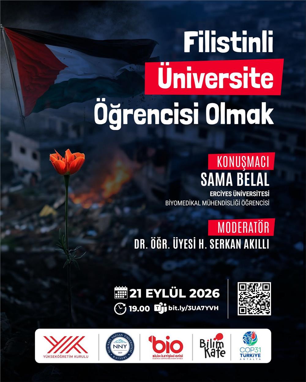 NNYÜ'de Gazze için Bilim Kafe etkinliği