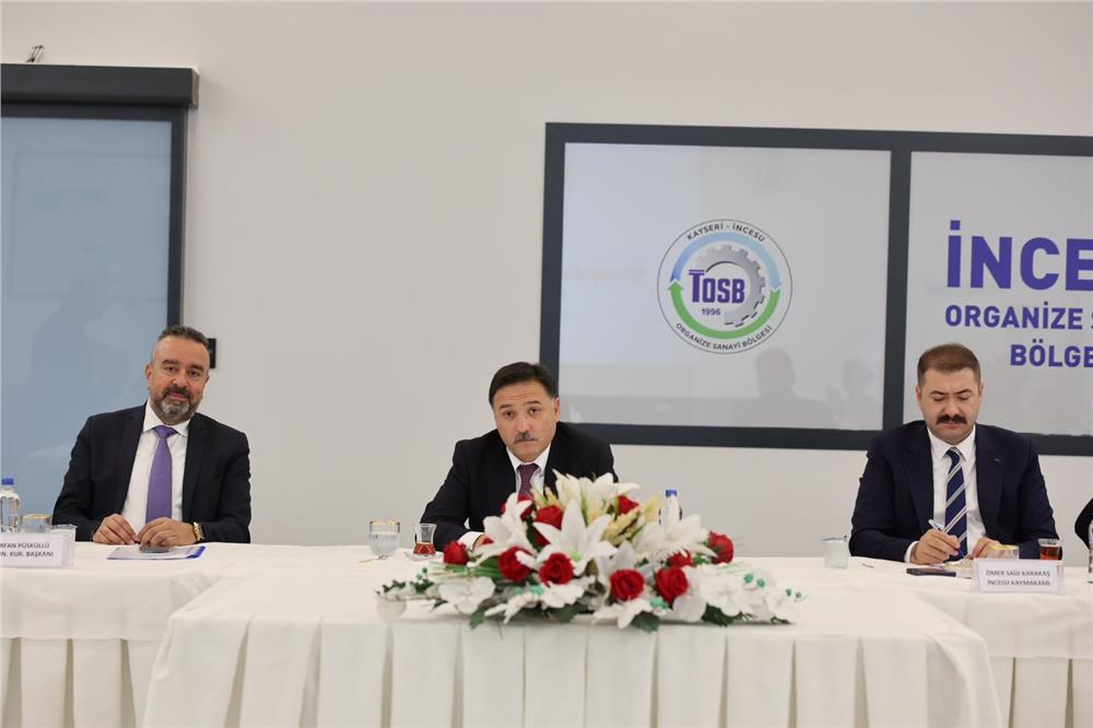 İncesu OSB’de Başkan Püsküllü görevi Ateş’e devretti