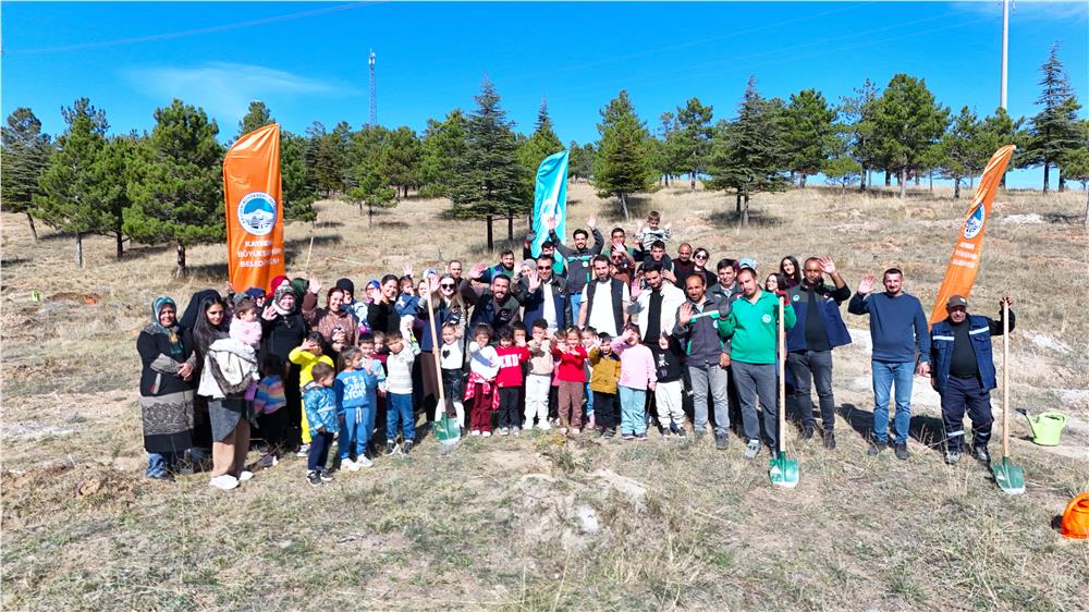 Kayseri'de bin 150 fidan toprakla buluştu