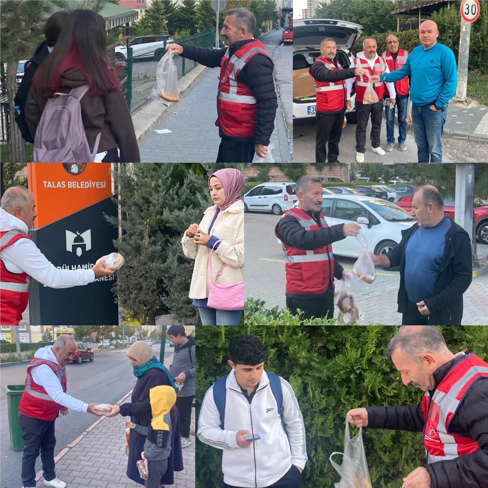 MHP Talas Teşkilatı'ndan vatandaşa sabah ikramı
