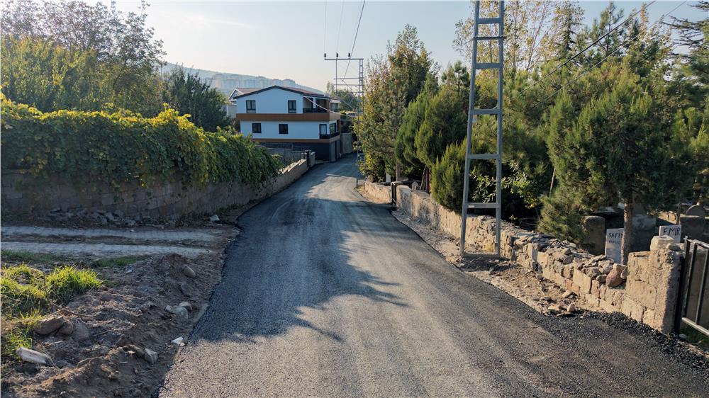 Talas'ın kırsalında asfalt atağı